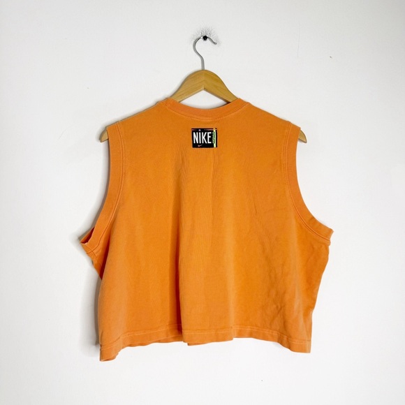 Nike Cropped Tank Top Orange Sleeveless Size XXL - Picture 3 of 4